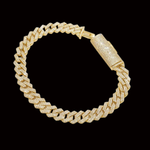IcyYellow Polish Cuban Link Moissanite Bracelet