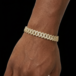 IcyYellow Polish Cuban Link Moissanite Bracelet