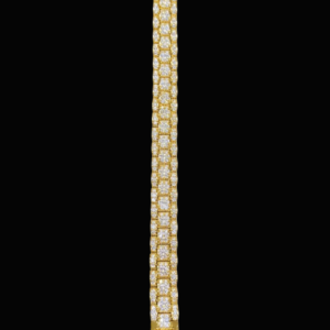 Iced Out Yellow Polish Watch Strap Moissanite Bracelet