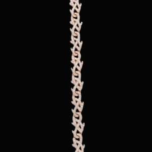 Iced Out Rose Polished Thorn Moissanite Bracelet