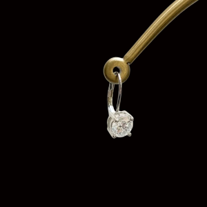Elegant Silver Droplet Moissanite Earrings