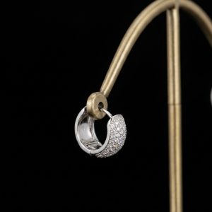 Thicc Statement Silver Moissanite Hoop Earrings