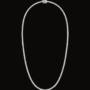 Iced Out Silver Moissanite Tennis Chain - (2MM Width)