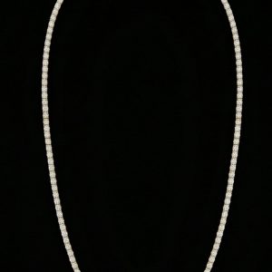 Iced Out Yellow Polished Moissanite Tennis Chain - (2MM Width)