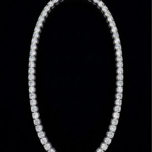 Big Ice Silver Moissanite Tennis Chain - (6.5MM Width)