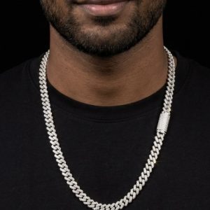 Blingy Bling Cuban Link Silver Moissanite Chain