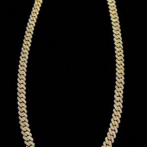 Dripped Out Miami Style Cuban Link Silver Moissanite Chain